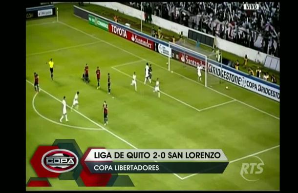 Liga de Quito logró vencer a San Lorenzo